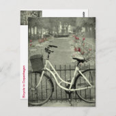 Fiets in Kopenhagen Briefkaart (Voorkant / Achterkant)