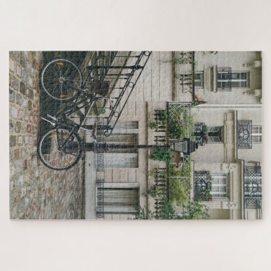 fiets in parijse puzzel legpuzzel (Horizontaal)