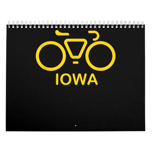 fiets Iowa, fietsen Iowa, college Kalender (Hoes)