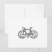 Fiets is leuk, Fiets is leven Briefkaart (Voorkant / Achterkant)
