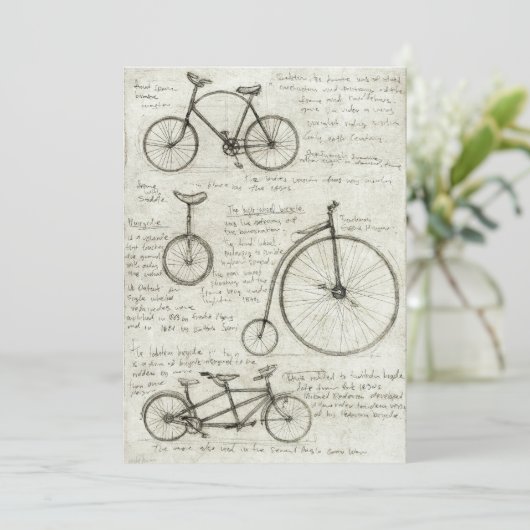 fiets kaart (Staand voorkant)