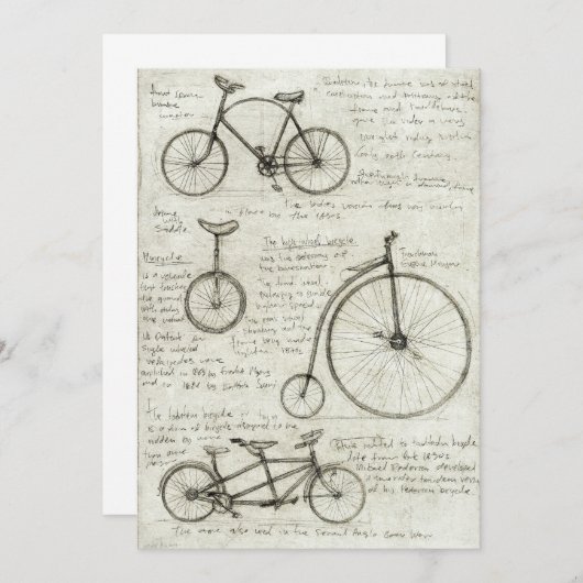 fiets kaart (Voorkant / Achterkant)