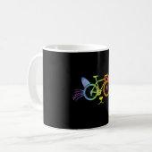 Fiets Kat Lgbt Koffiemok (Voorkant links)