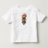Fiets Kerst Elf Peuter's T-shirt (Voorkant)