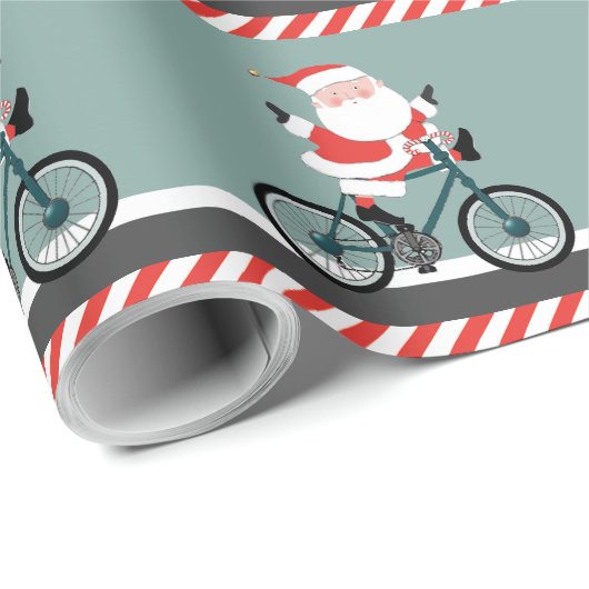 Fiets Kerst Inpakpapier (Rol Hoek)