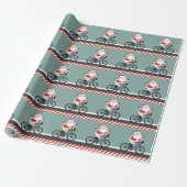 Fiets Kerst Inpakpapier (Uitgerold)