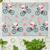 Fiets Kerst Keukenhanddoek (Gevouwen)