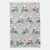 Fiets Kerst Keukenhanddoek (Verticaal)