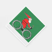 Fiets Kerst Vakantie Feest Servet (Hoek)