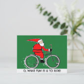 Fiets Kerstkaarten Feestdagenkaart (Staand voorkant)