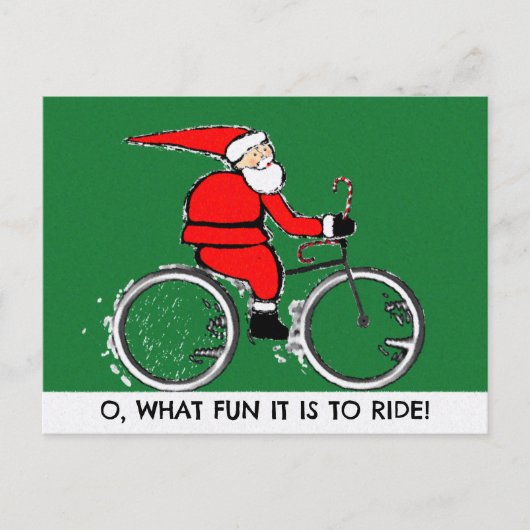 Fiets Kerstkaarten Feestdagenkaart (Voorkant)