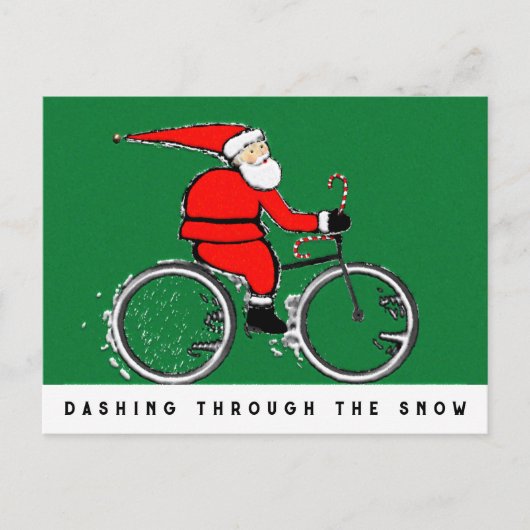 Fiets Kerstkaarten Feestdagenkaart (Voorkant)