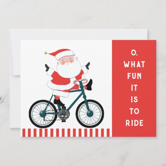 Fiets kerstkaarten feestdagenkaart (Voorkant)