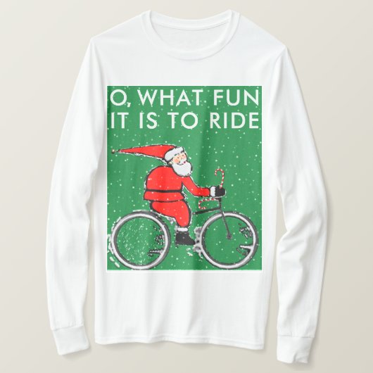 Fiets Kerstmis T-shirt (Design voorkant)