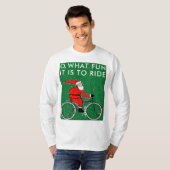 Fiets Kerstmis T-shirt (Voorkant volledig)