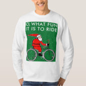 Fiets Kerstmis T-shirt (Voorkant)