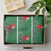 Fiets Kerstvakantie Fietser Tissue Papier (Geschenk)