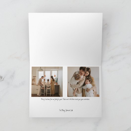 Fiets Kerstvakantie Kaart (Binnen)