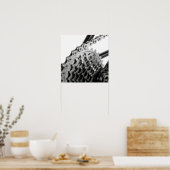 Fiets ketting en tandwielen poster (Keuken)
