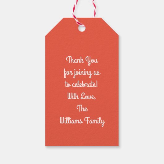 Fiets Kinder fiets verjaardagsfeestje Cadeaulabel (Achterkant)