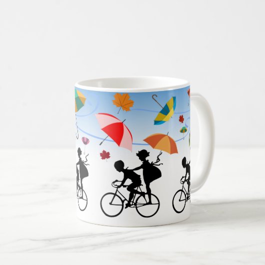 Fiets Kinder plezier & speelse Natuur-thema Koffiemok (Voorkant rechts)