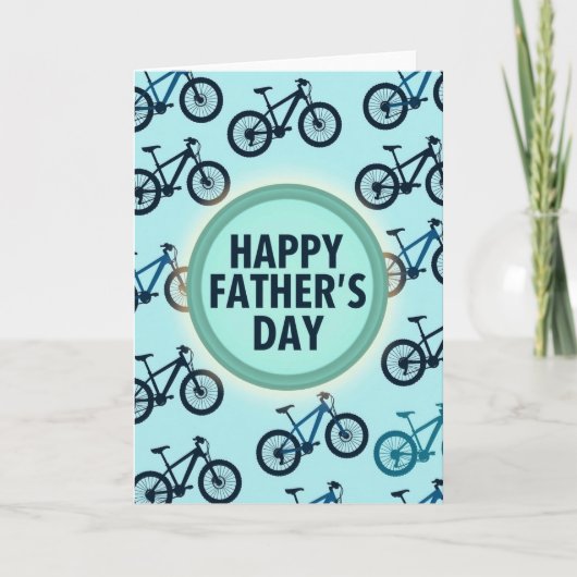 Fiets Kunst Vaderdag Kaart (Voorkant)