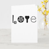 FIETS LIEFDE RACE FIETSONDERDELEN Grappige Fiets F Kaart (Gele Bloem)