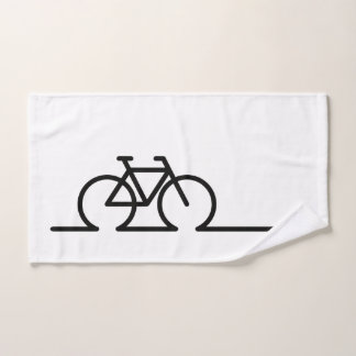 Fiets lijn tekening. E-bike race- en MTB fietsen. Handdoek