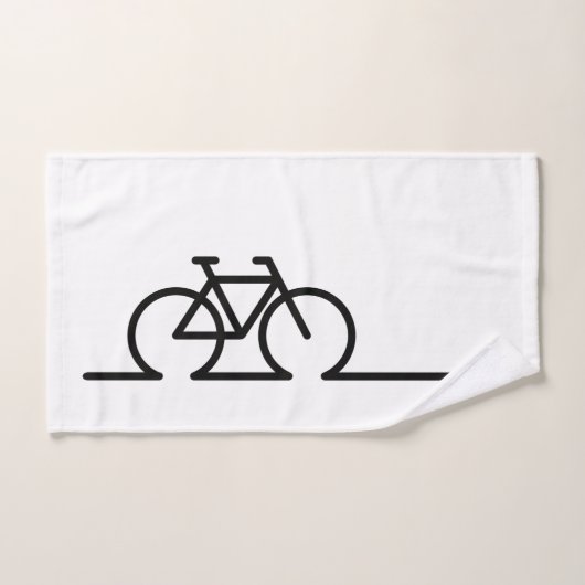 Fiets lijn tekening. E-bike race- en MTB fietsen. Handdoek (Handdoek)