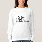 Fiets lijn tekening. E-bike race- en MTB fietsen. Trui (Voorkant)