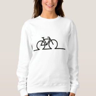 Fiets lijn tekening. E-bike race- en MTB fietsen. Trui