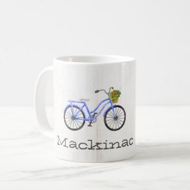 Fiets Mackinac Island Familie Bloemen Locatie Koffiemok