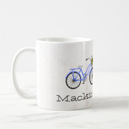 Fiets Mackinac Island Familie Bloemen Locatie Koffiemok