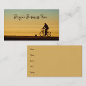 Fiets Man Rijden Fietsen in de zomer Visitekaartje (Voorkant / Achterkant)