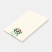 Fiets Meisje Bloemen Kruidenierswinkel Lijst Post-it® Notes (Schuin)