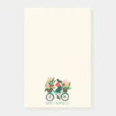 Fiets Meisje Bloemen Kruidenierswinkel Lijst Post-it® Notes (Voorkant)
