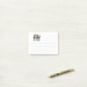 Fiets Meisje Bloemen Kruidenierswinkel Lijst Post-it® Notes (Op bureau)