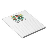 Fiets Meisje Boeren Markt Kruidenierswinkel Lijst Notitieblok (Schuin)