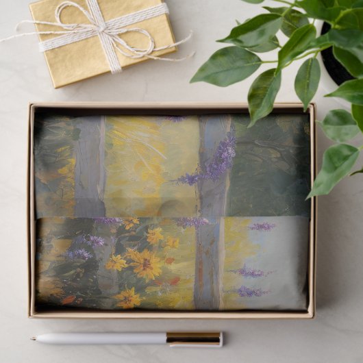  Fiets met Bloemen Art Decoupage Tissuepapier (Geschenk)