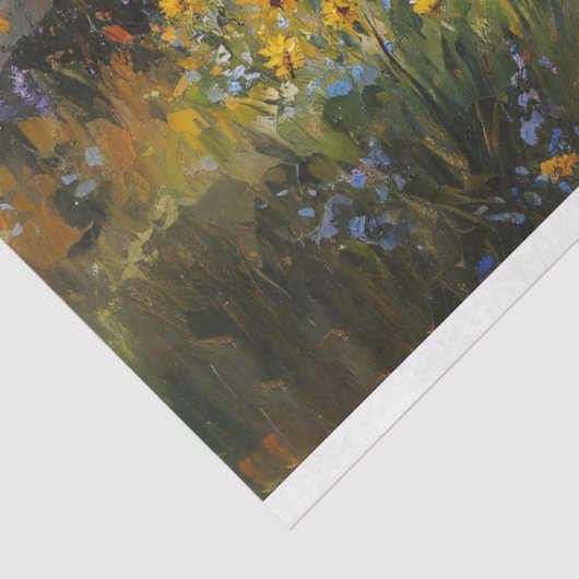  Fiets met Bloemen Art Decoupage Tissuepapier (Detail)