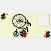 Fiets met bloemen iPhone Case - Kies kleur (Achterkant (horizontaal))