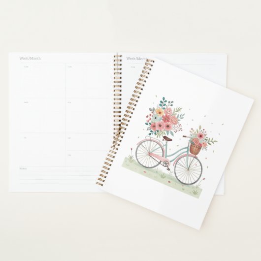 Fiets Met Bloemen Planner (Display)
