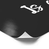  fiets met bloemen Vandaag is een geweldige dag Perfect Poster (Hoek)