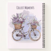  fiets met bloemen – Waterverf Notitieboek (Achterkant)