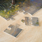  fiets met bloemenkunst legpuzzel (Zijkant)