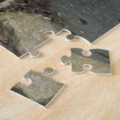 Fiets met bloemenmanden in het Engelse dorp Legpuzzel (Zijkant)