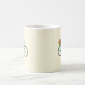  fiets met de illustratie "Flowers" koffie M Koffiemok (Center)