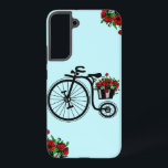 Fiets met Flowers Gift Samsung Galaxy Hoesje<br><div class="desc">Romantic Flowers Bike Samsung Galaxy Hoesjes of iPhone Cases - MIGNED Painting Design - of Kies / voeg uw favoriete kleur / tekst!</div>