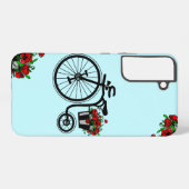 Fiets met Flowers Gift Samsung Galaxy Hoesje (Achterkant horizontaal)
