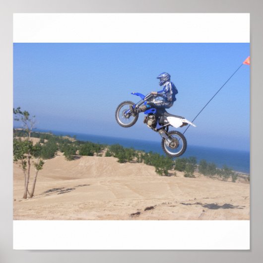 fiets met grote luchtmodder poster (Voorkant)